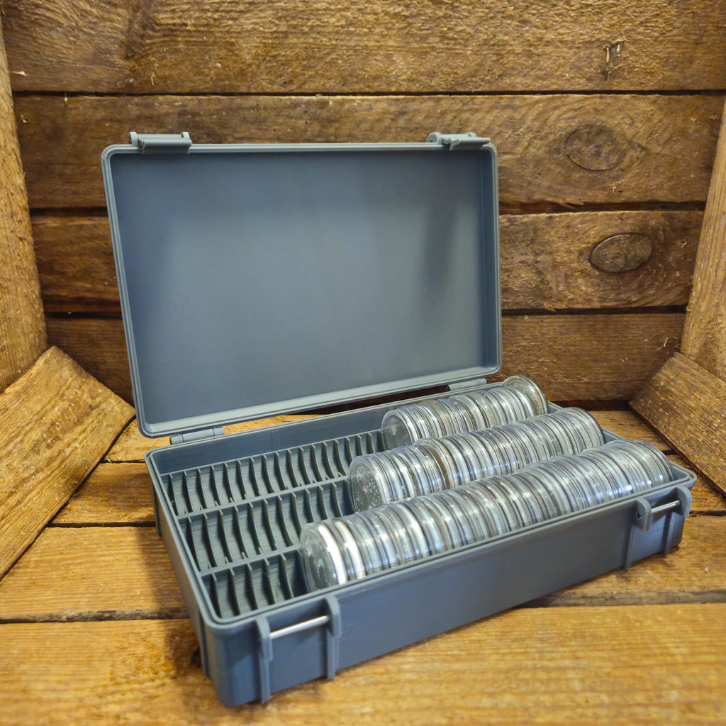 Münzbox für 90 × 1 oz Silbermünzen