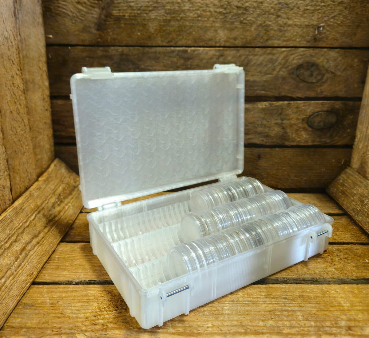 Münzbox für 90 × 1 oz Silbermünzen