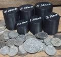 Münztubes für Kaiserreich & Reichsmark Münzen | 1/2 1 2 3 5 Mark | Silbermünzen